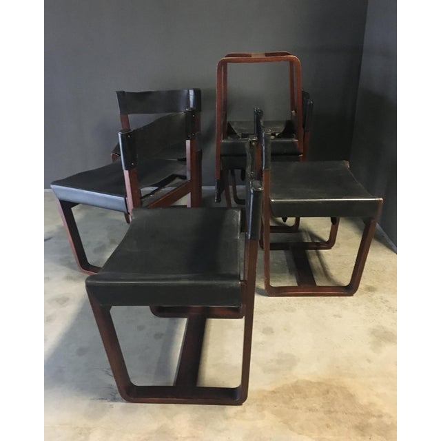 Nice set of 6 rare rosewood chairs in good condition. I have official proof of authenticity such as vintage catalogs,...