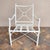 Vintage Palm Beach Chic Target X Back Aluminum Armchairs - Set of 4 For Sale - Image 4 of 15