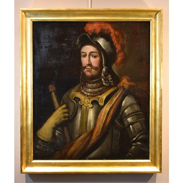 Lombard School Artist, Portrait of a Cavalier, 1680, Oil on Canvas, Framed For Sale - Image 9 of 9