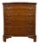 20th Century English Bow-Front Burr Walnut Chest of Drawers For Sale