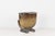 Gold Mid-Century Modern Smoked Gold Glass and Chrome Large Sculptural Jardinière For Sale - Image 8 of 14
