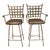 Vintage Charleston Forge Swivel Kitchen Counter/Barstools—A Pair For Sale