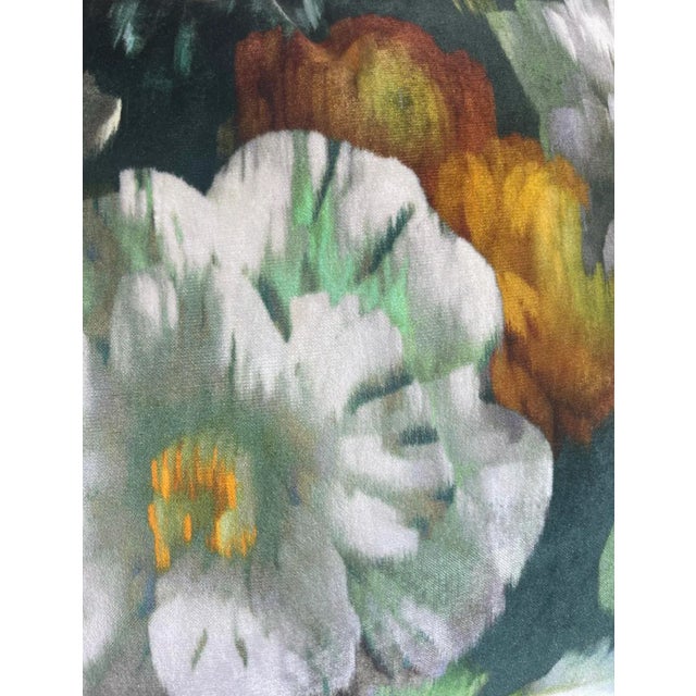 2020s Romo Black Edition “Herbaria Velvet” in Obsidian Pillows- a Pair For Sale - Image 5 of 7