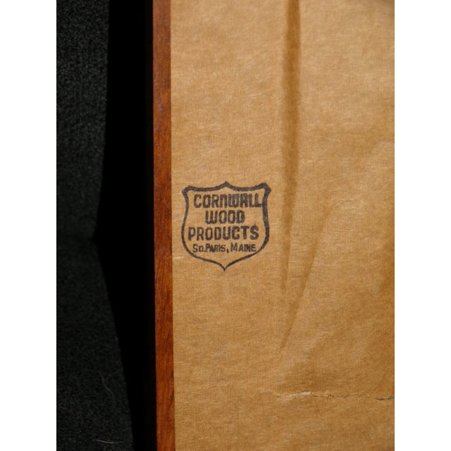 Vintage Cornwall Wood Products Federal Style Maple Split Column Wall Mirror For Sale - Image 10 of 11