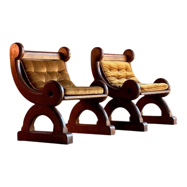 Antique Gothic Revival Church Chairs a Pair Chairish