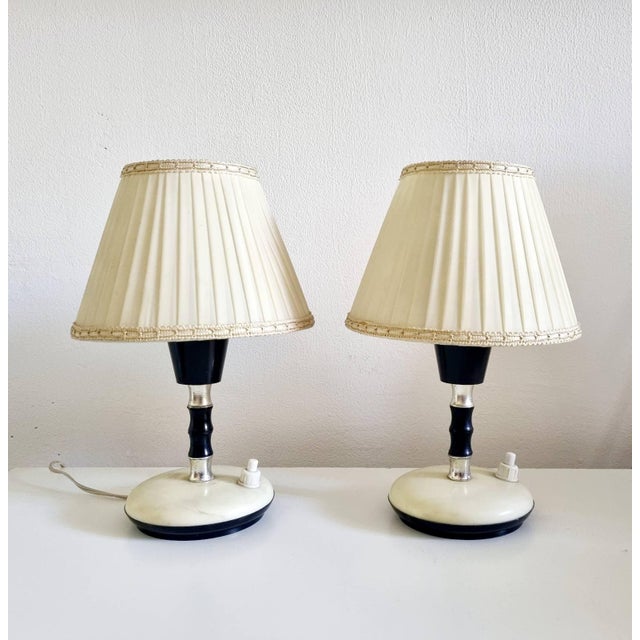 Mid-Century Modern Table Lamps attributed to Angelo Lelli, Italy, 1950s, Set of 2 For Sale - Image 11 of 13