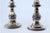 Silver Candlesticks with Turned Stems and Embossed Floral Motifs, Set of 2 For Sale - Image 4 of 12