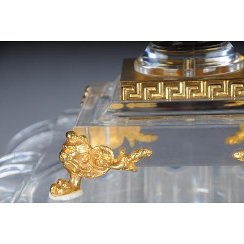 Acrylic Bowls with Gilding, Set of 2 For Sale - Image 5 of 14