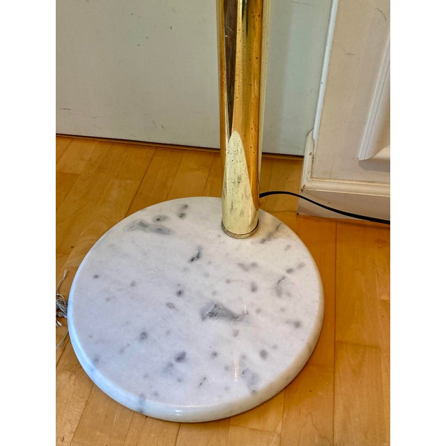 Italian Brass Glass Floor Lamp Murano For Sale - Image 12 of 13