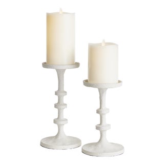 Abacus Petite Candle Stands, Set of 2 For Sale