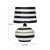 2020s Positano Black Striped Papier Mache Table Lamp For Sale - Image 5 of 6