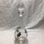 Traditional Etched Silver Leaves Brandy/Port Decanter With 4 Ombré Brandy Glasses-Set of 5 For Sale - Image 3 of 12
