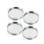 Contemporary Mepra Stile Coasters in Stainless Steel, Set of 4 For Sale - Image 3 of 3