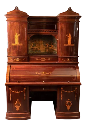 Scandinavian Cylinder Secretary, 1840s