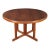1980s Otmar Danish Scandinavian Modern Teak Round Extendable Dining Table MCM For Sale