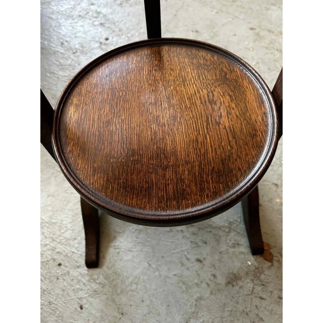 Early 19th Century 1900s Edwardian Mahogany Antique Cake Stand For Sale - Image 5 of 9