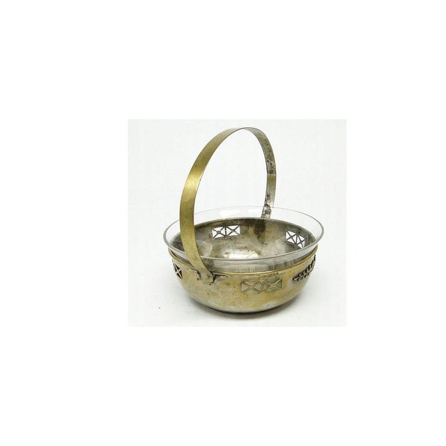 Silver-Plated Brass Sugar Bowl from Berndorf, Germany, 1920s For Sale - Image 4 of 5