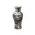 6.5" Blue White Foo Dog Lion Graphic Small Porcelain Baluster Art Vase For Sale - Image 4 of 12