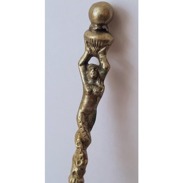 **Italian Mermaid Montagnani Serving Spoon** This exquisite serving spoon was crafted in Montagnani, Italy, in a factory...