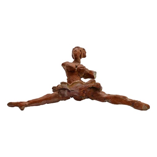 Sirio Pellegrini, Ballerina Sculpture, 1960s, Terracotta For Sale