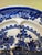 Chinoiserie Vintage Blue & White Chinoiserie Willow Style Decorative Plate For Sale - Image 3 of 12