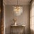 Metal Aloadecor 11-Light 22'' Modern Branch Chandelier With Glass Leaves in Painted Brass for Dining Room and Entryway For Sale - Image 7 of 12