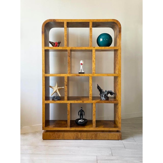 Brown Vintage Deco Bookcase, 1980s For Sale - Image 8 of 9