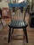 19Thc Original dark green painted thumb back Windsor chairs with mustard trim.Set of five chairs with trim.The set is very...