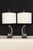Pair of Gerald Thurston influence lamps. Unusual sculptural style Interesting detail macking pieces unique. Burnished...