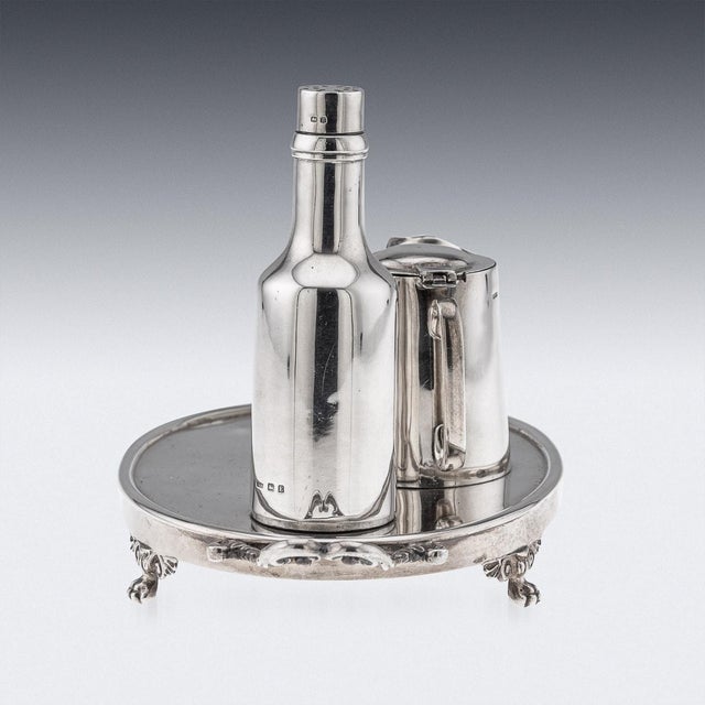 20th Century English Silver Novelty Condiment Set from W.H Haseler, 1929, Set of 4 For Sale - Image 13 of 16