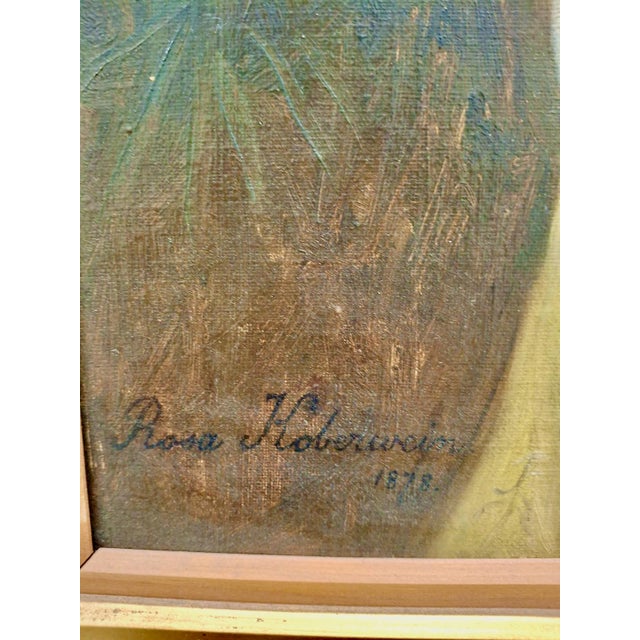 Textile A Portrait of a Lady, by Rosa Koberwein (1876–1903) For Sale - Image 7 of 8