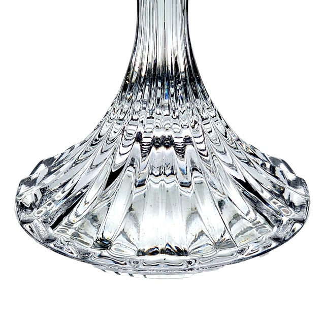 Mikasa Park Lane Ribbed Crystal Water Goblets, Japan, 8 Oz For Sale - Image 10 of 11