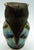 A charming vintage brass cloisonné owl, professionally fitted with a modern standard 1/4-27 threaded base for use as a...