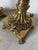 Vintage Neoclassical Style Brass & Leather Column Floor Lamps — A Pair For Sale - Image 4 of 12
