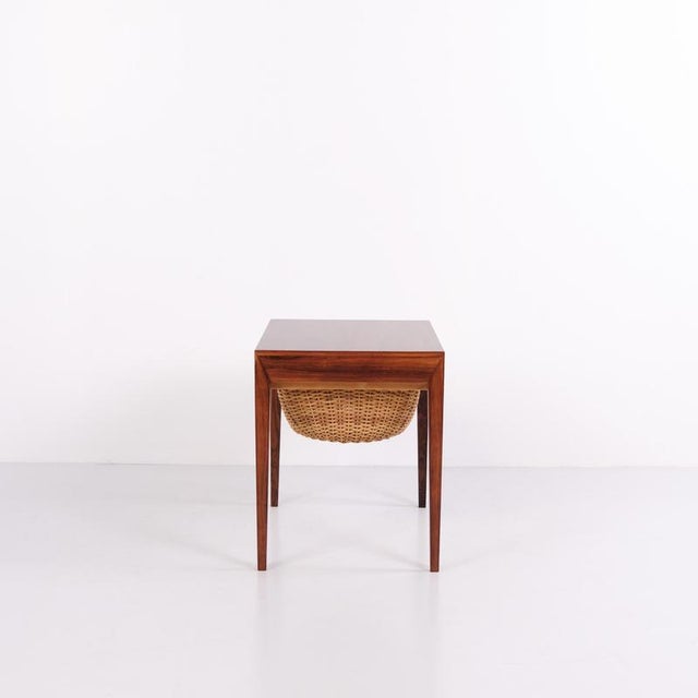 Model 40 Rosewood Side Table by Severin Hansen for Haslev Møbelfabrik, 1960 For Sale - Image 3 of 12