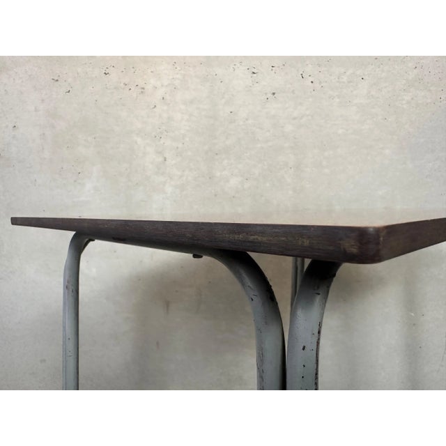 Vintage Industrial Steel and Composite School Desk, 1960s For Sale - Image 10 of 18