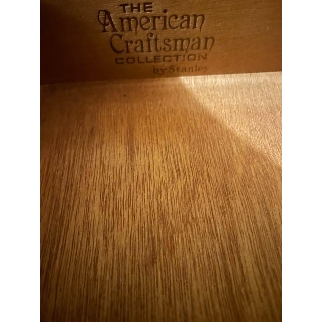1990s Stanley Furniture "American Craftsman Collection" Chippendale Cherry Highboy Top Chest For Sale In Washington DC - Image 6 of 8