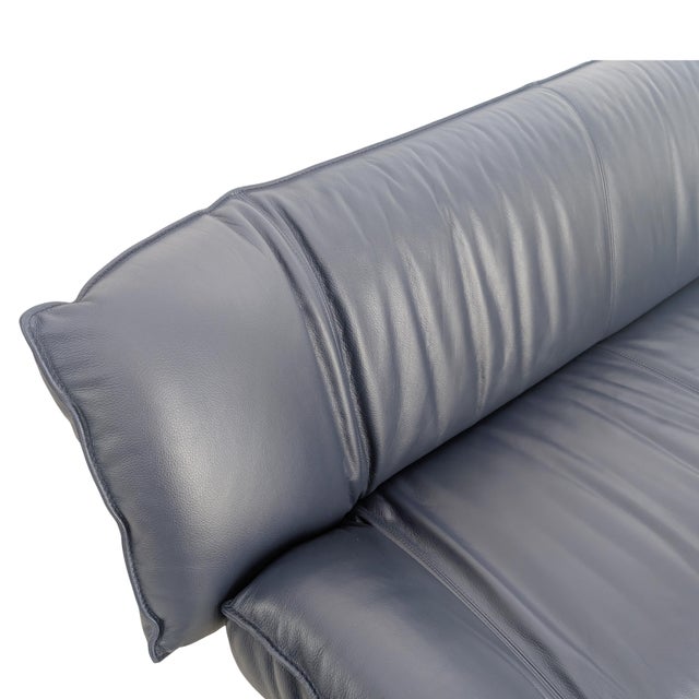 Tango Sofa in Leather Black from Leolux For Sale - Image 9 of 11