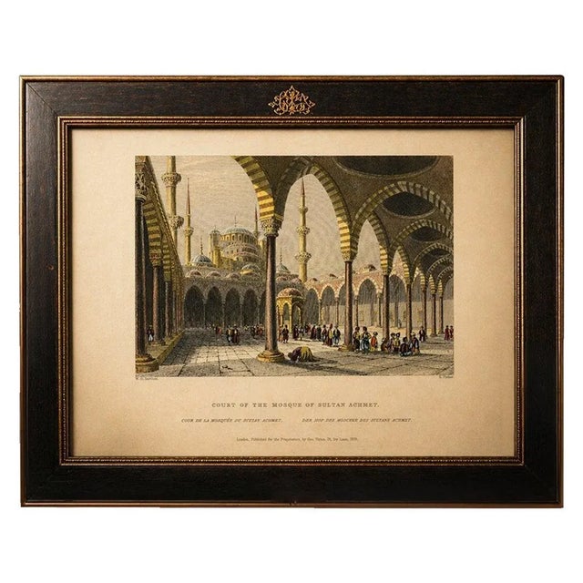 After Bartlett, Blue Mosque Interior, 1839, Engraving For Sale - Image 9 of 9
