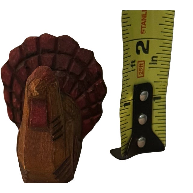 Vintage Handmade Folk Art Thanksgiving Turkeys — Set of 3 For Sale - Image 10 of 13