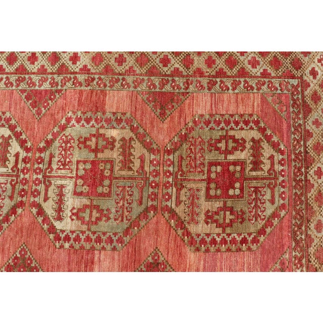 Early 20th Century Antique Turkomen Ersari Rug With Repeating Gul Design 8'3 X 11'4 For Sale - Image 4 of 13