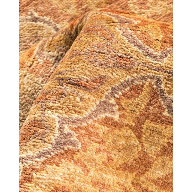 Textile Mogul Collection Hand-Knotted Area Rug - Yellow 4' 3" x 6' 1" For Sale - Image 7 of 9