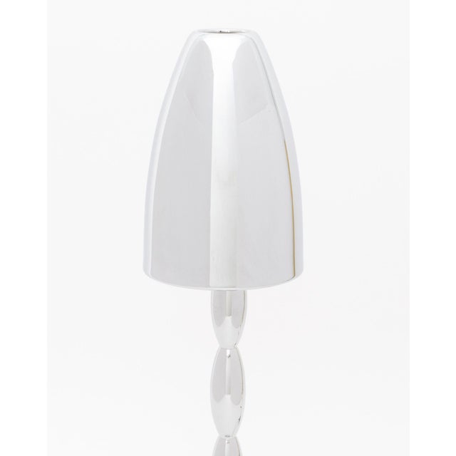 Mid-Century Modern Style Chrome Table Lamp For Sale - Image 4 of 6