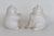Figurative Mid 20th Century Ceramic Salt and Pepper Shakers White Cats Holding Beige Fish - a Pair For Sale - Image 3 of 8