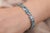 18 Karat White Gold Diamond and Fine Cut 40 Carats Blue Topaz Tennis Bracelet For Sale In New York - Image 6 of 10