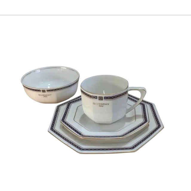 For your consideration. . . This rare set of designer Givenchy dinnerware is perfect for entertaining. Give yourself or...