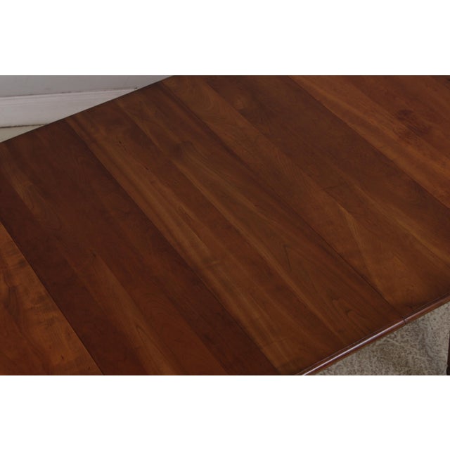 Stickley Cherry Oval Dining Table W. 3 Leaves For Sale - Image 13 of 16