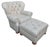 2000 - 2009 Timeless American Style and Benchmade Craftsmanship of a Writer's Club Chair and Ottoman. For Sale - Image 5 of 12