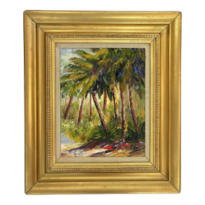 Original Signed & Framed Oil Painting on Russian Linen Titled 'Tropical Breeze' by William Vincent (American 1939-2004)