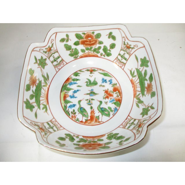 Andre by Sadek Hand-Painted Japanese Porcelain Bowl For Sale - Image 4 of 7